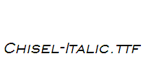 Chisel-Italic