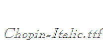 Chopin-Italic