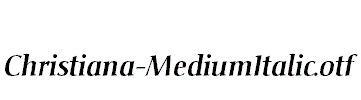 Christiana-MediumItalic