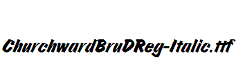 ChurchwardBruDReg-Italic