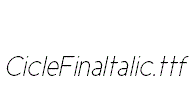 CicleFinaItalic