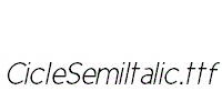 CicleSemiItalic