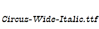 Circus-Wide-Italic