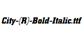 City-(R)-Bold-Italic