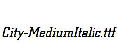 City-MediumItalic