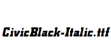 CivicBlack-Italic