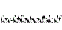 Coco-BoldCondensedItalic