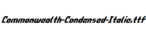 Commonwealth-Condensed-Italic