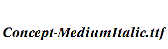 Concept-MediumItalic