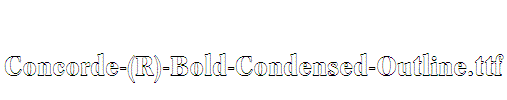 Concorde-(R)-Bold-Condensed-Outline