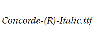 Concorde-(R)-Italic