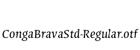 CongaBravaStd-Regular