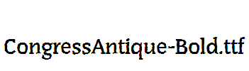 CongressAntique-Bold