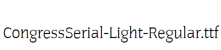 CongressSerial-Light-Regular