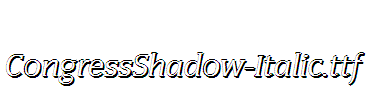 CongressShadow-Italic