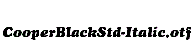 CooperBlackStd-Italic