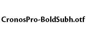 CronosPro-BoldSubh