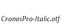 CronosPro-Italic