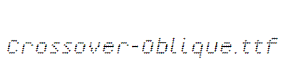 Crossover-Oblique