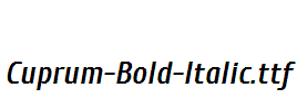 Cuprum-Bold-Italic