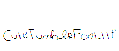 CuteTumblrFont