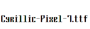 Cyrillic-Pixel-7