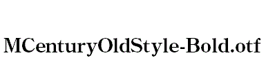 MCenturyOldStyle-Bold