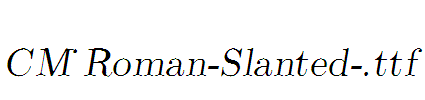 CM_Roman-Slanted-