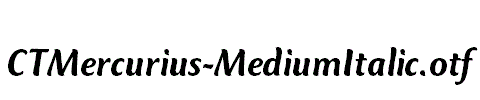 CTMercurius-MediumItalic