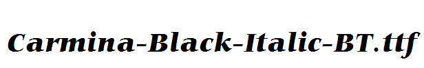 Carmina-Black-Italic-BT