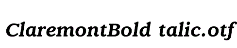 ClaremontBoldItalic