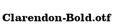Clarendon-Bold