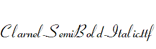 Clarnel-SemiBold-Italic