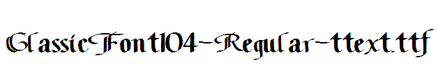 ClassicFont104-Regular-ttext