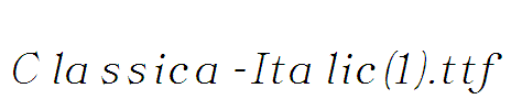 Classica-Italic(1)