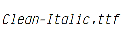 Clean-Italic