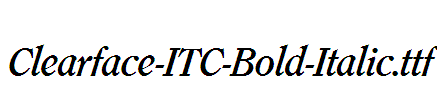 Clearface-ITC-Bold-Italic