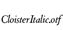 CloisterItalic