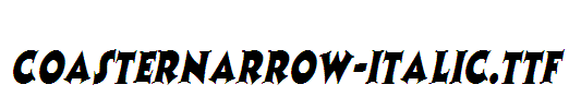 CoasterNarrow-Italic