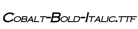 Cobalt-Bold-Italic