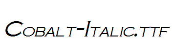 Cobalt-Italic