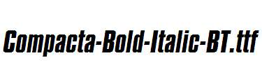 Compacta-Bold-Italic-BT