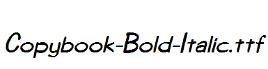 Copybook-Bold-Italic