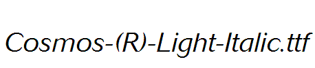 Cosmos-(R)-Light-Italic