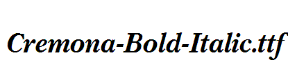 Cremona-Bold-Italic