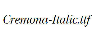 Cremona-Italic