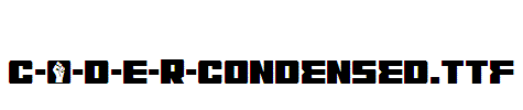 C-O-D-E-R-Condensed