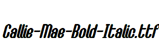 Callie-Mae-Bold-Italic