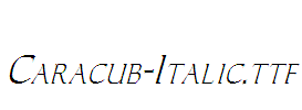 Caracub-Italic