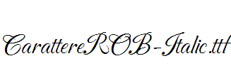 CarattereROB-Italic